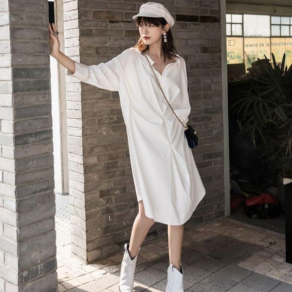 casual dresses goohojio 2021 women spring summer shirt hollow out loose slit cross fashionable pleated white, Black;gray
casual dresses goohojio 2021 women spring summer shirt hollow out loose slit cross fashionable pleated white, Black;gray