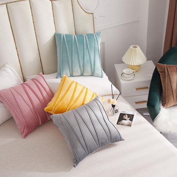 cushion/decorative pillow pink blue premium gray holland velvet cushion cover w line pressing simple modern sofa back lumbar 45*45cm
cushion/decorative pillow pink blue premium gray holland velvet cushion cover w line pressing simple modern sofa back lumbar 45*45cm