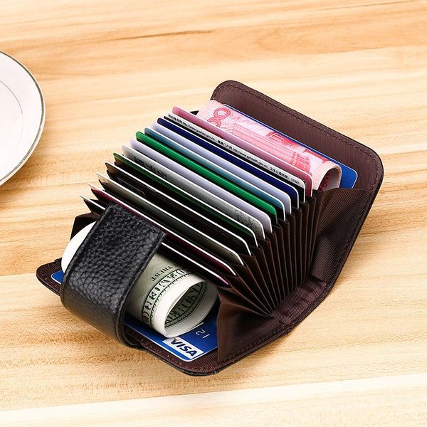 card holders ladies rfid holder large capacity simple leather retro money bag, Brown;gray
card holders ladies rfid holder large capacity simple leather retro money bag, Brown;gray