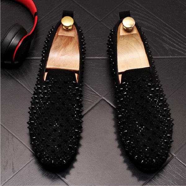 fashion men loafer shoes slip on designer rivets stud punk style zapatos de hombre 1a38 dress, Black
fashion men loafer shoes slip on designer rivets stud punk style zapatos de hombre 1a38 dress, Black
