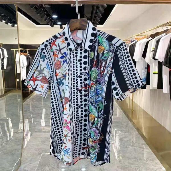men's casual shirts w0888 fashion 2021 runway luxury european design party style clothing, White;black
men's casual shirts w0888 fashion 2021 runway luxury european design party style clothing, White;black