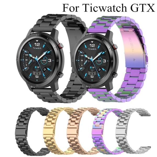 watch bands stainless steel band for ticwatch gtx strap 22mm metal bracelet elegant men pro wirst, Black;brown
watch bands stainless steel band for ticwatch gtx strap 22mm metal bracelet elegant men pro wirst, Black;brown