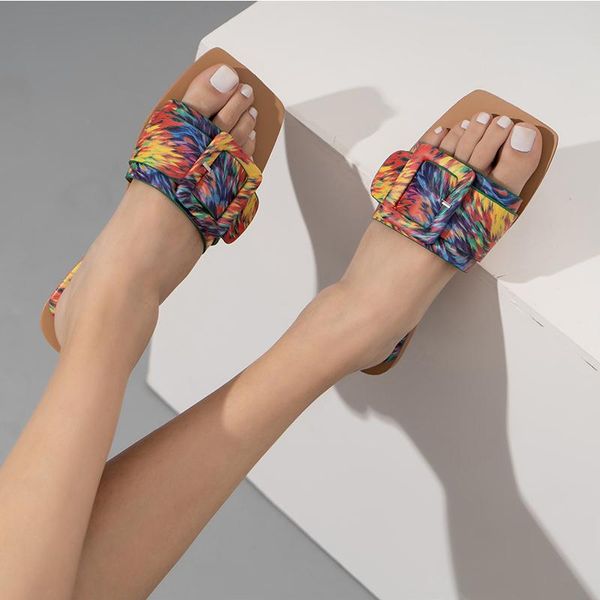 women flat slippers beach buckle 2021 women's shoes mixed color casual summer comfort square toe woman fashion lady footwear, Black
women flat slippers beach buckle 2021 women's shoes mixed color casual summer comfort square toe woman fashion lady footwear, Black