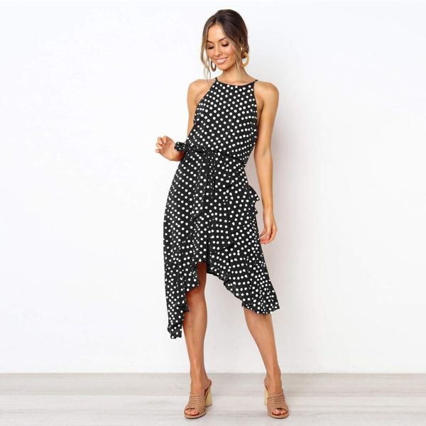 casual dresses 2021 summer woman dress fashion polka dot lace irregular ruffles 3-color women boho vintage, Black;gray
casual dresses 2021 summer woman dress fashion polka dot lace irregular ruffles 3-color women boho vintage, Black;gray