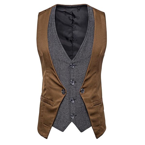 men's vests mens hipster fake two pieces suit vest 2021 fashion slim fit patchwork waistcoat men busienss party wedding tuxedo male, Black;white
men's vests mens hipster fake two pieces suit vest 2021 fashion slim fit patchwork waistcoat men busienss party wedding tuxedo male, Black;white