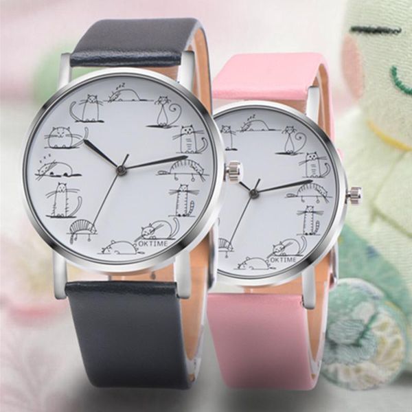 wristwatches 2021 genuine fashion casual leather waterproof quartz watch lazy cute cat clock boys girl couple children student gift, Slivery;brown
wristwatches 2021 genuine fashion casual leather waterproof quartz watch lazy cute cat clock boys girl couple children student gift, Slivery;brown