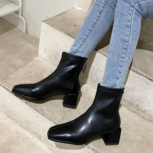 boots eshtonshero winter woman shoes ankle scrub+pu zipper high heel square toe white concise work size 3-11, Black
boots eshtonshero winter woman shoes ankle scrub+pu zipper high heel square toe white concise work size 3-11, Black
