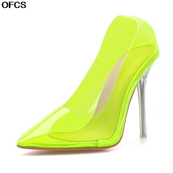 sandals female high heels shoes pvc transparent crystal pumps fluorescent green party wedding women otv4, Black
sandals female high heels shoes pvc transparent crystal pumps fluorescent green party wedding women otv4, Black
