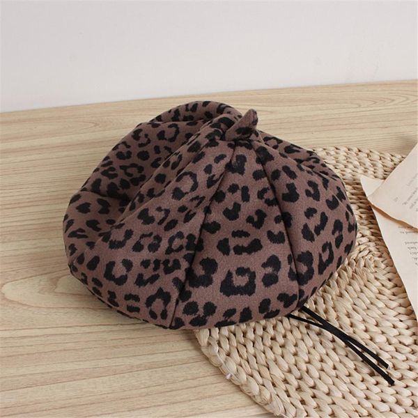 est arrival kids girls sweet beret fashionable leopard print woolen hat winter berets for caps & hats, Yellow
est arrival kids girls sweet beret fashionable leopard print woolen hat winter berets for caps & hats, Yellow