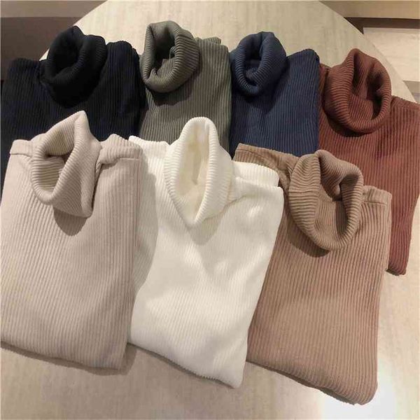 autumn winter turtleneck pullovers sweaters primer shirt long sleeve short korean slim-fit tight sweater thicken warm 210507, White
autumn winter turtleneck pullovers sweaters primer shirt long sleeve short korean slim-fit tight sweater thicken warm 210507, White