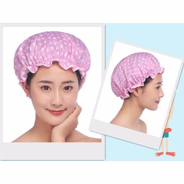 shower caps double-layer printed chiffon environmental protection peva elastic thickening bath cap perm care hat
shower caps double-layer printed chiffon environmental protection peva elastic thickening bath cap perm care hat