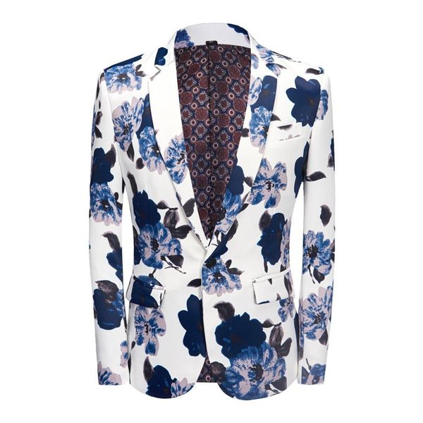 men's suits & blazers blue pattern of the men printed blazer suit fine, White;black
men's suits & blazers blue pattern of the men printed blazer suit fine, White;black