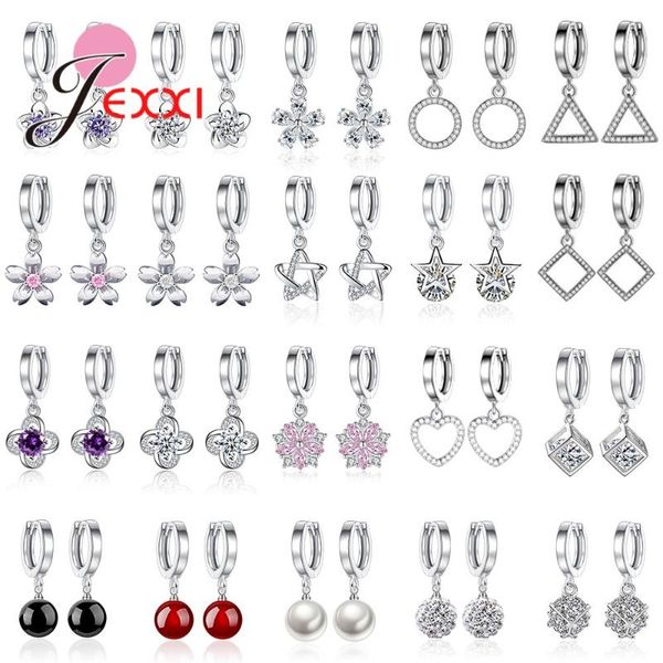 fashion earrings 925 sterling silver jewellery for women girls hanging huggie dangle drop pendientes modern crystal jewelry & chandelier
fashion earrings 925 sterling silver jewellery for women girls hanging huggie dangle drop pendientes modern crystal jewelry & chandelier