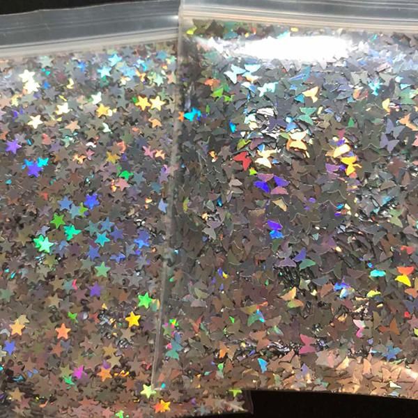 nail glitter 10g/bag silver gold holographic 3mm micro star/butterfly shape mix acrylic laser for art decorations ls2356
nail glitter 10g/bag silver gold holographic 3mm micro star/butterfly shape mix acrylic laser for art decorations ls2356
