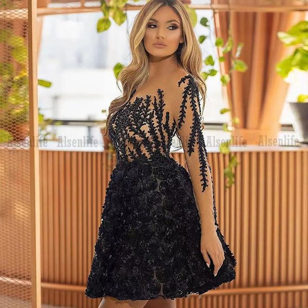 women short black dress long sleeves sparkly sequins rose skirt prom party gowns tulle cocktail gowns
women short black dress long sleeves sparkly sequins rose skirt prom party gowns tulle cocktail gowns