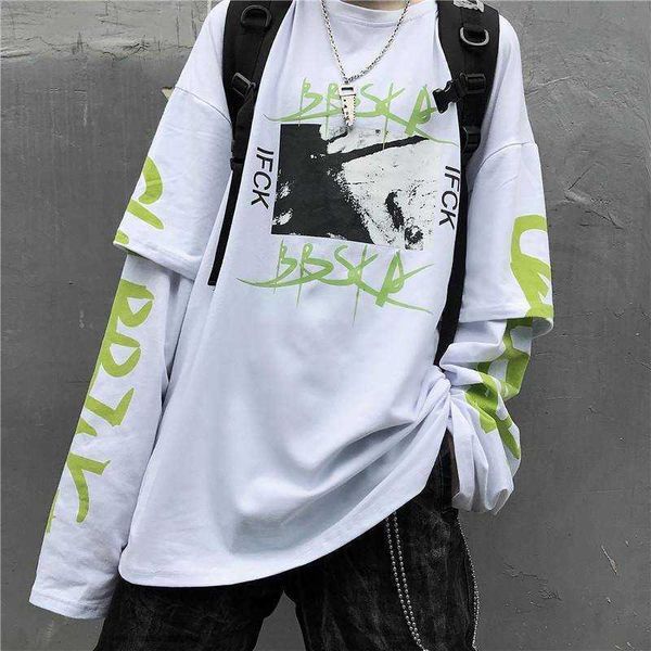 men's t-shirts manga comprida impressas de hip hop dos homens moda casual retalhos superior camisetas streetwear preto branco s32c, White;black
men's t-shirts manga comprida impressas de hip hop dos homens moda casual retalhos superior camisetas streetwear preto branco s32c, White;black
