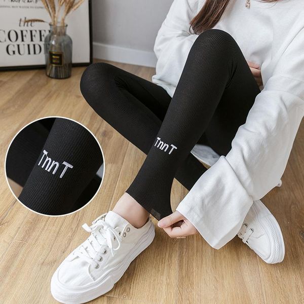 early autumn wear alphabet embroidery stretch female pants knitting leggings for pregnancy clothes 0712 maternity bottoms, White
early autumn wear alphabet embroidery stretch female pants knitting leggings for pregnancy clothes 0712 maternity bottoms, White
