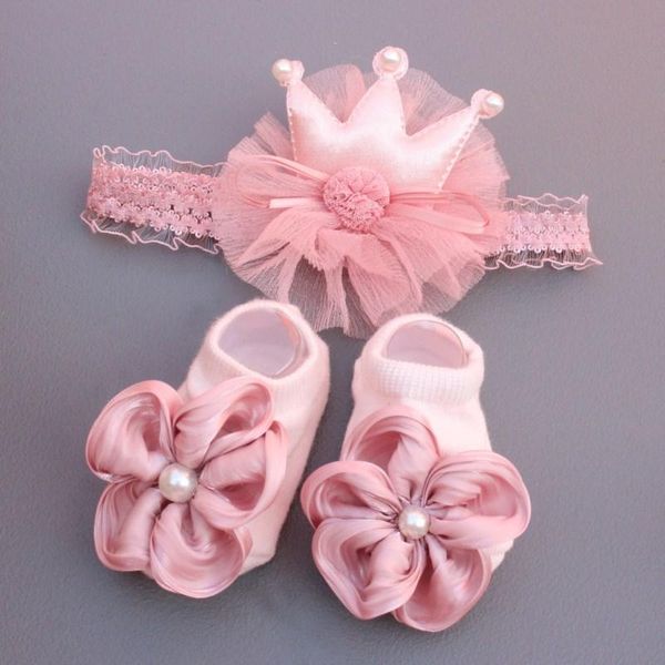 pcs/set baby socks headband set lace bows born girl short flower crown infant toddler hairband turban, Pink;yellow
pcs/set baby socks headband set lace bows born girl short flower crown infant toddler hairband turban, Pink;yellow