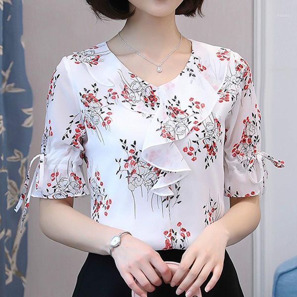 women's blouses & shirts women and 2021 white blouse shirt chiffon ruffles short sleeve v-neck flare
women's blouses & shirts women and 2021 white blouse shirt chiffon ruffles short sleeve v-neck flare