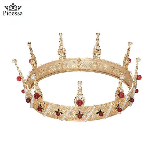 hair clips & barrettes pioessa gold round crown king queen wedding tiara bride headpiece men party crystal jewelry accessories, Golden;silver
hair clips & barrettes pioessa gold round crown king queen wedding tiara bride headpiece men party crystal jewelry accessories, Golden;silver