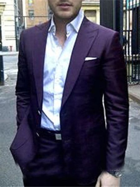 men's suits & blazers men's tuxedo smolking groom thin suit and culinary evening s for dark purple men two formal party tuxedos, White;black
men's suits & blazers men's tuxedo smolking groom thin suit and culinary evening s for dark purple men two formal party tuxedos, White;black