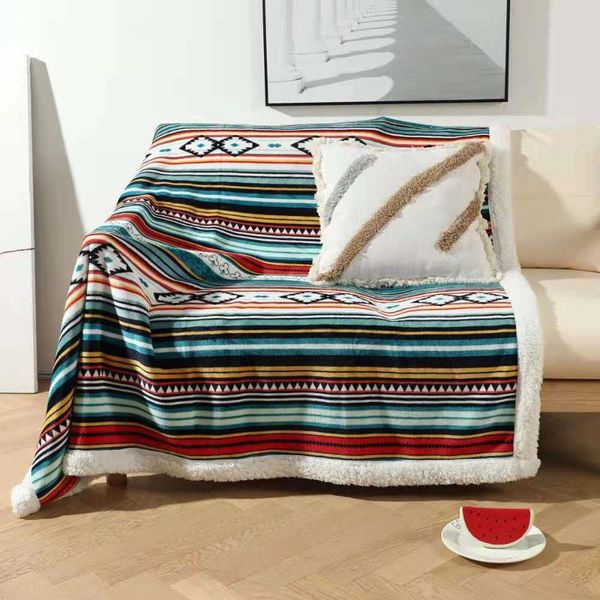 blankets bohemian plush blanket soft geometric stripe thick throw office nap for sofa 130x150 flannel decor cobertor
blankets bohemian plush blanket soft geometric stripe thick throw office nap for sofa 130x150 flannel decor cobertor