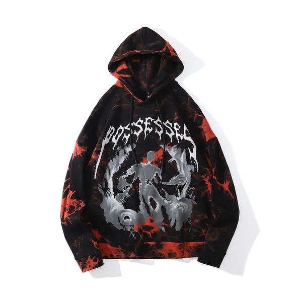 high street dark print rendering contrast large hoodie fall winter boys' loose pullover hoodie, Black
high street dark print rendering contrast large hoodie fall winter boys' loose pullover hoodie, Black