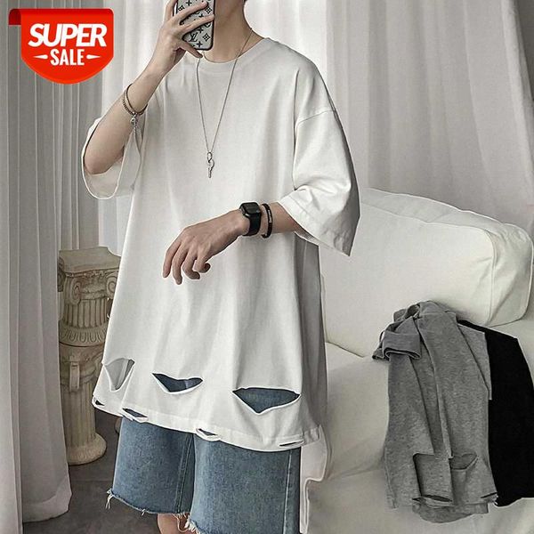 ripped short-sleeved shirt male trend hong kong style loose half-sleeved korean hip-hop all-match solid color compassionate #eq1h, White;black
ripped short-sleeved shirt male trend hong kong style loose half-sleeved korean hip-hop all-match solid color compassionate #eq1h, White;black