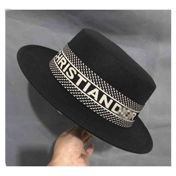 design woolen felt british jazz men's and women's flat brimmed gentleman's hat, Blue;gray
design woolen felt british jazz men's and women's flat brimmed gentleman's hat, Blue;gray