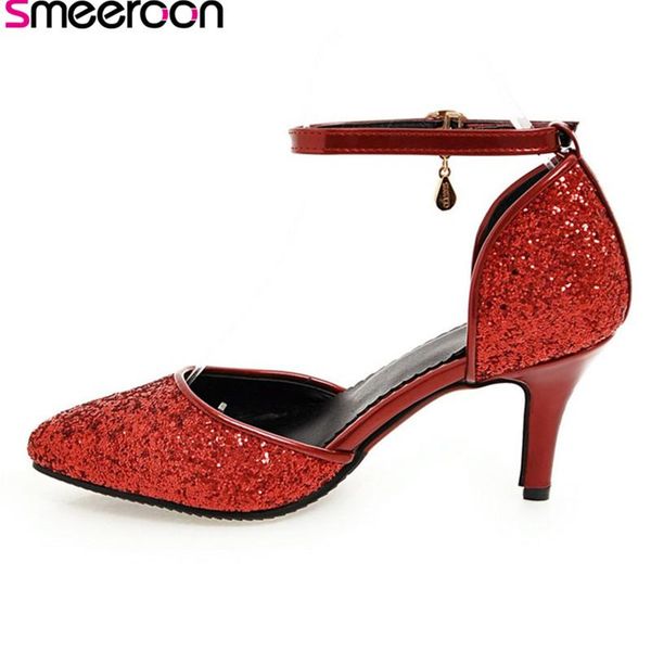 dress shoes smeeroon 2021 style size 33-48 fashion thin heels pointed toe pumps women elegant party with buckle, Black
dress shoes smeeroon 2021 style size 33-48 fashion thin heels pointed toe pumps women elegant party with buckle, Black