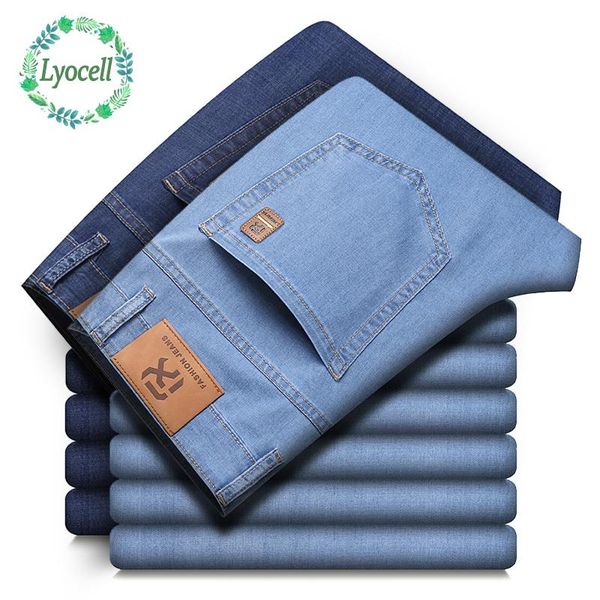 men's jeans jantour brand lyocell fabric men loose straight fit business casual classic fashion light blue denim trousers male
men's jeans jantour brand lyocell fabric men loose straight fit business casual classic fashion light blue denim trousers male