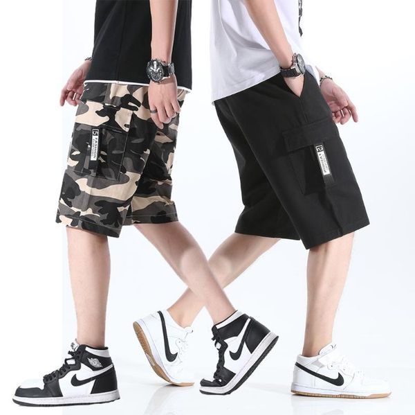 men's shorts tooling multi-pocket camouflage straight leg cotton summer fashion loose casual pants five-point, White;black
men's shorts tooling multi-pocket camouflage straight leg cotton summer fashion loose casual pants five-point, White;black