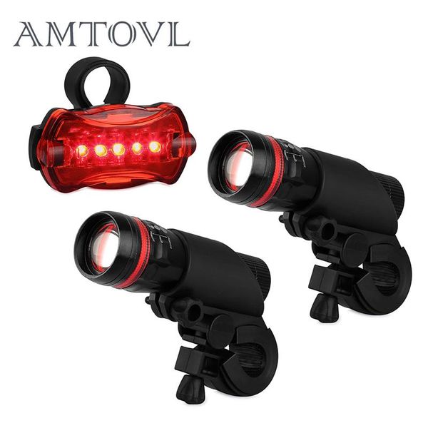 bike lights amtovl pair of q5 led bicycle light cycling front lamp torch with 5 mountain taillight
bike lights amtovl pair of q5 led bicycle light cycling front lamp torch with 5 mountain taillight