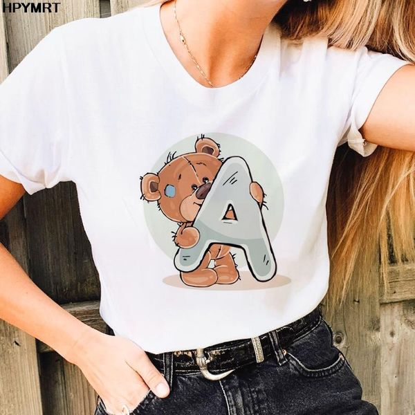 women's t-shirt summer kawaii bear letter printed women harajuku short-sleeved o-neck tee shirt fashion tshirt female clothing, White
women's t-shirt summer kawaii bear letter printed women harajuku short-sleeved o-neck tee shirt fashion tshirt female clothing, White