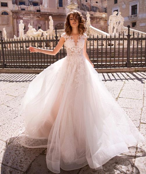other wedding dresses romantic lace a line boho dress 2021 beading crystal belt appliques simple bridal mariage bride gowns vestido de noiva, White
other wedding dresses romantic lace a line boho dress 2021 beading crystal belt appliques simple bridal mariage bride gowns vestido de noiva, White