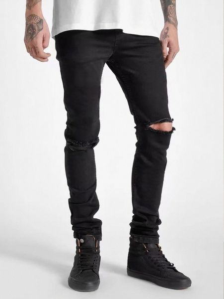 men slant pocket ripped jeans 69pt#, Blue 
men slant pocket ripped jeans 69pt#, Blue