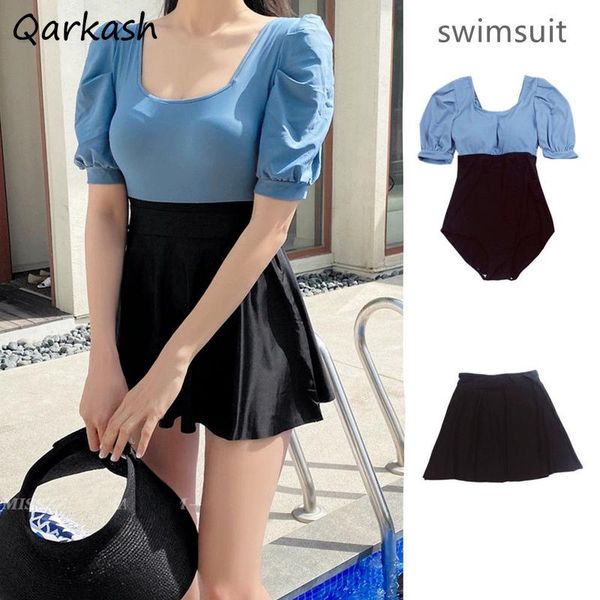 women's swimwear bikini set women simple fashion bathing suits 2-piece beachwear college ulzzang female high waist slim japan style, White;black
women's swimwear bikini set women simple fashion bathing suits 2-piece beachwear college ulzzang female high waist slim japan style, White;black