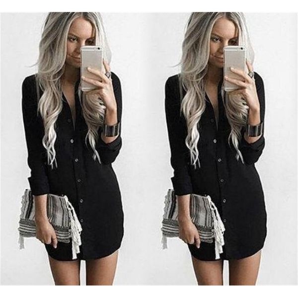 women casual loose blouse shirts spring autumn summer single breasted tshirts female long length cap sleeve solid clothing, White
women casual loose blouse shirts spring autumn summer single breasted tshirts female long length cap sleeve solid clothing, White