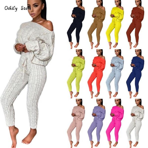 women's tracksuits 2021 fall knitted slim fashion long sleeve women casual solid color pullover two piece sweater set, Gray
women's tracksuits 2021 fall knitted slim fashion long sleeve women casual solid color pullover two piece sweater set, Gray