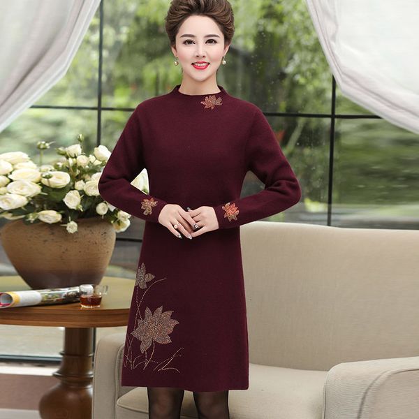 tees mother nightgown long autumn middle-aged women's fashionable wool dress big knitted shirt f2241 iczq, White
tees mother nightgown long autumn middle-aged women's fashionable wool dress big knitted shirt f2241 iczq, White