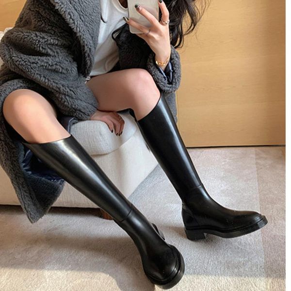 boots knee high women ladies motorcycle shoes slip on mid calf platform soft pu leather long booties footwear woman winter, Black
boots knee high women ladies motorcycle shoes slip on mid calf platform soft pu leather long booties footwear woman winter, Black