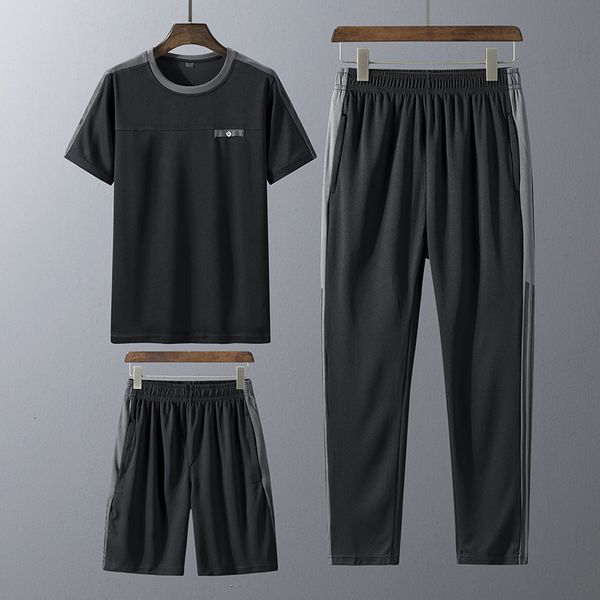 men's tracksuits man three sets of sports clothes running around together with sleeves short t-shirt shorts long summer pants 4xl, Gray
men's tracksuits man three sets of sports clothes running around together with sleeves short t-shirt shorts long summer pants 4xl, Gray