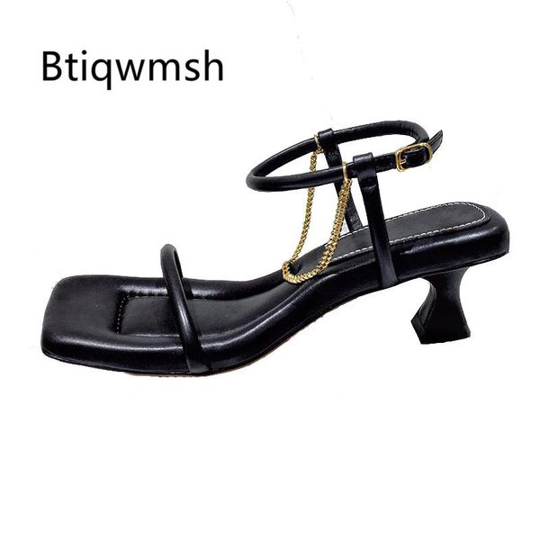 chic design sandals women open toe gold chain comfortable high heel shoes woman fashion party, Black
chic design sandals women open toe gold chain comfortable high heel shoes woman fashion party, Black