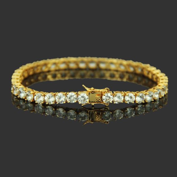 beaded, strands european and american hip hop single row micro inlaid zircon bracelet men's tennis chain, Black
beaded, strands european and american hip hop single row micro inlaid zircon bracelet men's tennis chain, Black