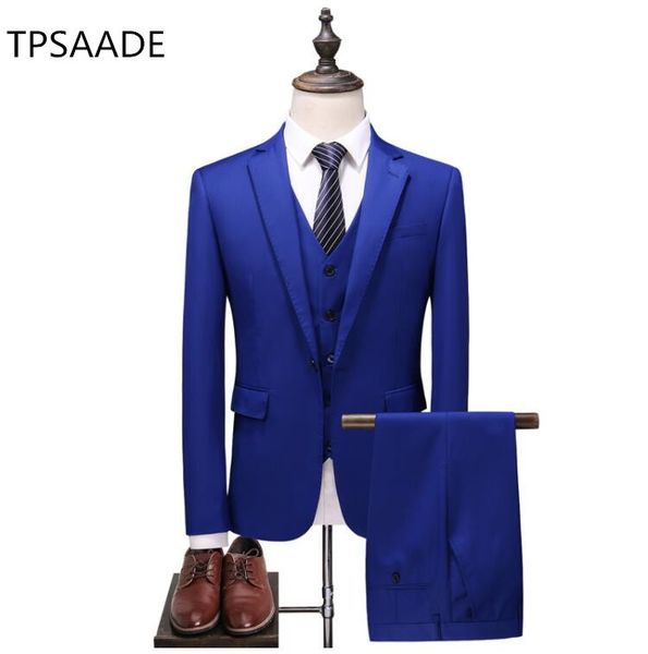 men's suits & blazers blue roly masculine casual blazer tuesdays businesses wedding smoking slim fit men (jacket + vest pants) e7n8, White;black
men's suits & blazers blue roly masculine casual blazer tuesdays businesses wedding smoking slim fit men (jacket + vest pants) e7n8, White;black
