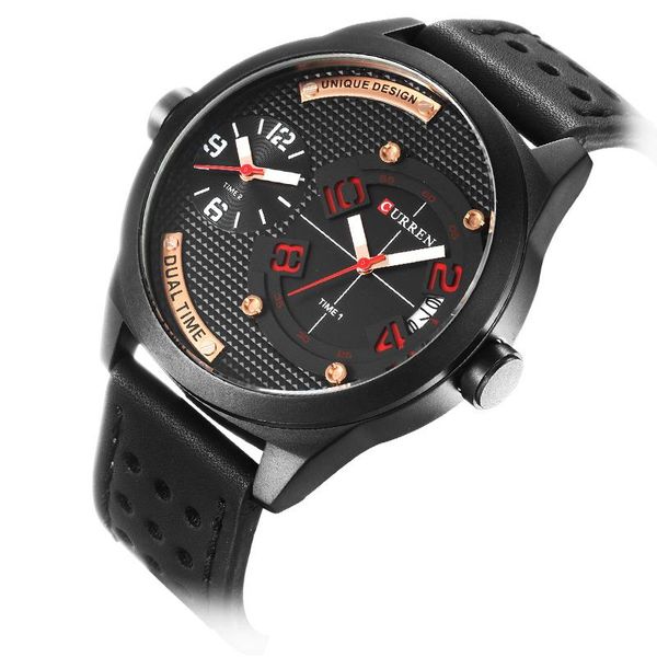 wristwatches curren 2021 black leather strap fashion casual business 30 meter waterproof relogio mascu dual time zone 8252, Slivery;brown
wristwatches curren 2021 black leather strap fashion casual business 30 meter waterproof relogio mascu dual time zone 8252, Slivery;brown
