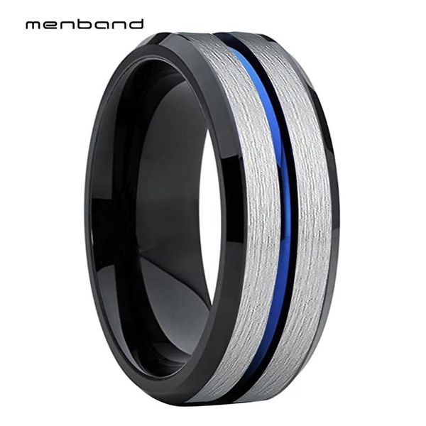 wedding rings black blue ring men women tungsten carbide with grooved and bevel edges 8mm box available, Slivery;golden
wedding rings black blue ring men women tungsten carbide with grooved and bevel edges 8mm box available, Slivery;golden