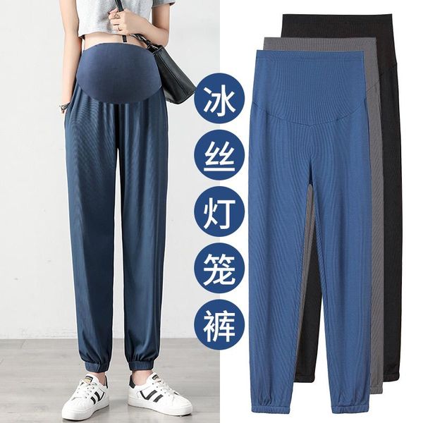 maternity bottoms summer thin ice feel baggy pants elastic waist belly straight loose clothes for pregnant women pregnancy casual, White
maternity bottoms summer thin ice feel baggy pants elastic waist belly straight loose clothes for pregnant women pregnancy casual, White