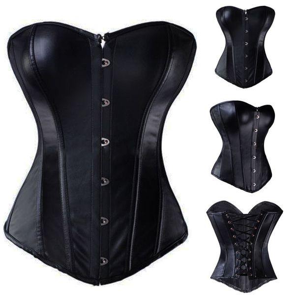 Woman Bustiers Gothic Punk Black Red Faux Leather Plus Size Corset Steampunk Steel Boned Lace up Corsele Women Waist Cincher Corsets Top S-6, Black;white
Woman Bustiers Gothic Punk Black Red Faux Leather Plus Size Corset Steampunk Steel Boned Lace up Corsele Women Waist Cincher Corsets Top S-6, Black;white
