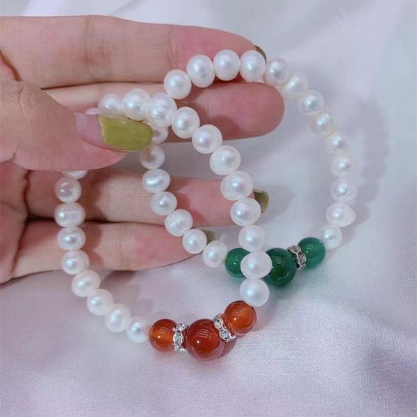 charm bracelets 100% natural pearl bracelet charms elastic rope real for girl friend size 7-8 mm, Golden;silver
charm bracelets 100% natural pearl bracelet charms elastic rope real for girl friend size 7-8 mm, Golden;silver